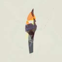 An abstract representation of a torch
